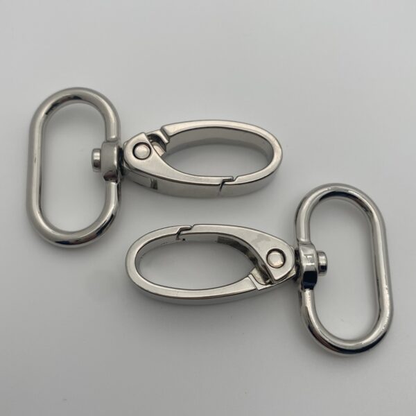 Karabiner 25 mm silber