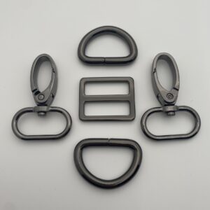 Gurtbandzubehör Set 25 mm gunmetal