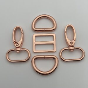 Gurtbandzubehör Set 25 mm rosegold
