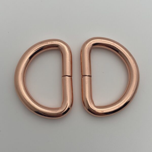 D-Ring, 25 mm, roségold – Bild 2