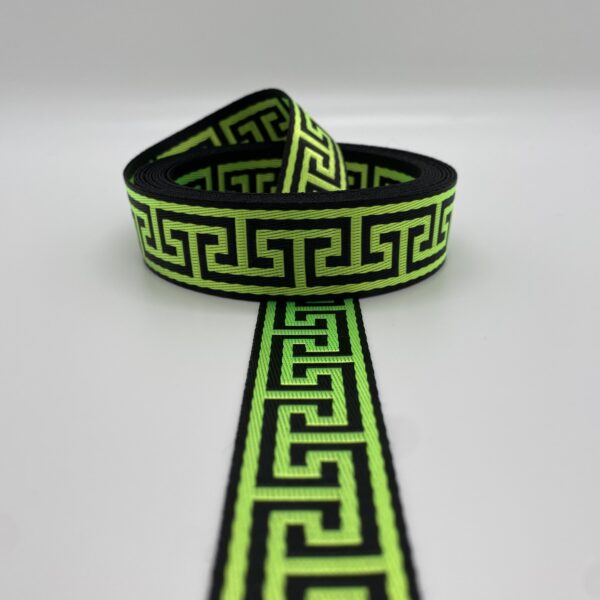 Gurtband Greek in Neongrün