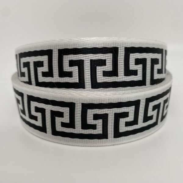 Gurtband Greek in Weiß