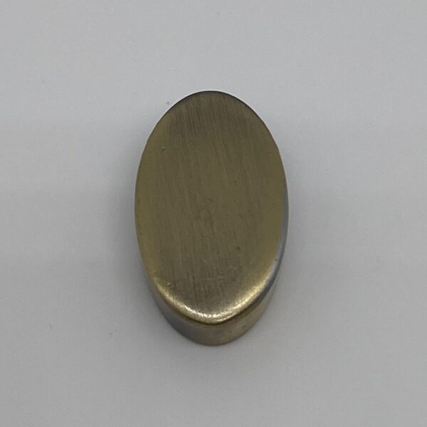 Reißverschluss Endstück oval bronze